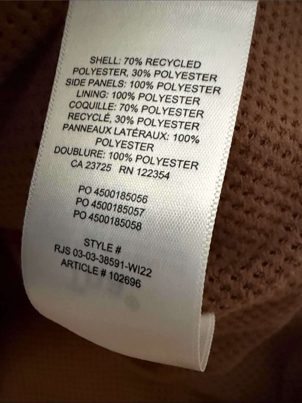 TNA Aritzia Teddy Polar Vest in Brown - Picture 6 of 10